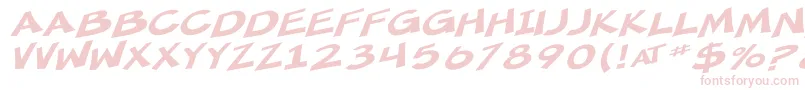 Шрифт SfMincedMeatExtendedOblique – розовые шрифты