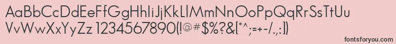 Glasnostlightfwf Font – Black Fonts on Pink Background