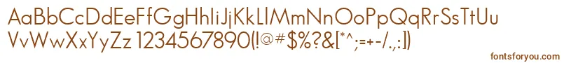 Glasnostlightfwf Font – Brown Fonts on White Background