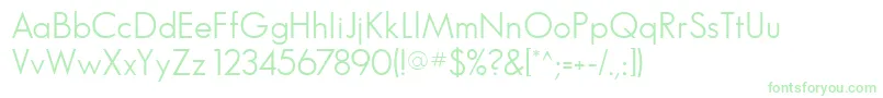 Glasnostlightfwf Font – Green Fonts on White Background