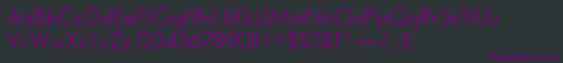 Glasnostlightfwf Font – Purple Fonts on Black Background