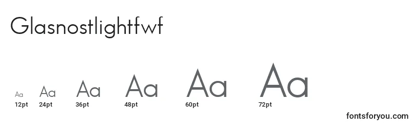Glasnostlightfwf Font Sizes