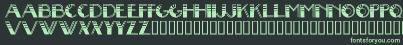 BigLou Font – Green Fonts on Black Background