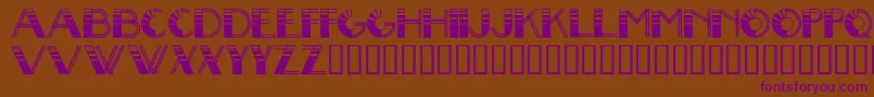 BigLou Font – Purple Fonts on Brown Background