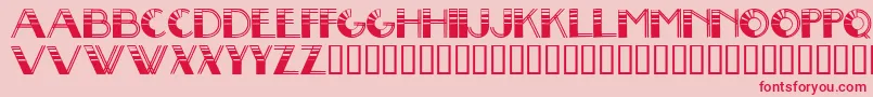 BigLou Font – Red Fonts on Pink Background