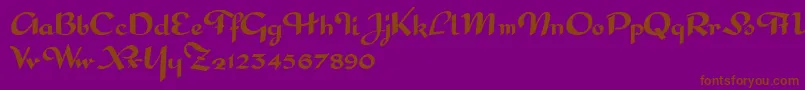 En savoir plus sur la police InterditeScript Police InterditeScript – polices brunes sur fond violet
