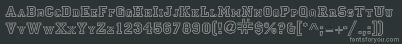 Подробнее о шрифте PrincipalRegular Шрифт PrincipalRegular – серые шрифты на чёрном фоне