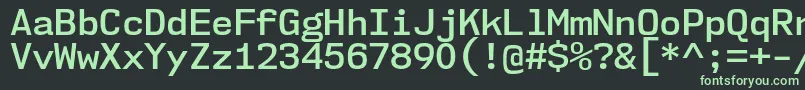 fuente Nk57MonospaceNoSb – Fuentes Verdes Sobre Fondo Negro