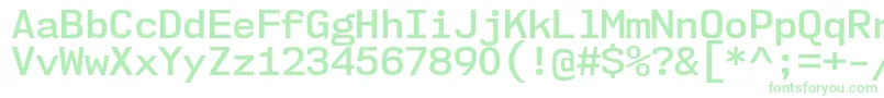 Nk57MonospaceNoSb-Schriftart – Grüne Schriften