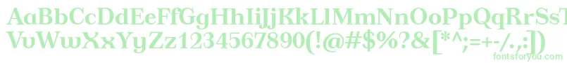 TusardecotextBold Font – Green Fonts on White Background