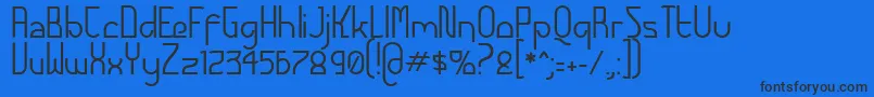 FuturexAlternatetc Font – Black Fonts on Blue Background