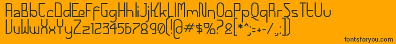 FuturexAlternatetc Font – Black Fonts on Orange Background