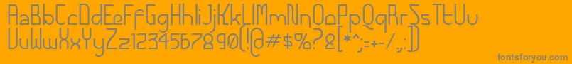 FuturexAlternatetc Font – Gray Fonts on Orange Background