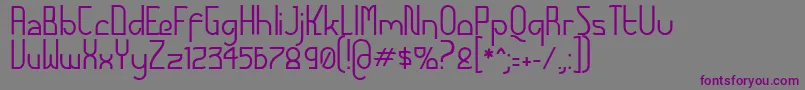 FuturexAlternatetc Font – Purple Fonts on Gray Background