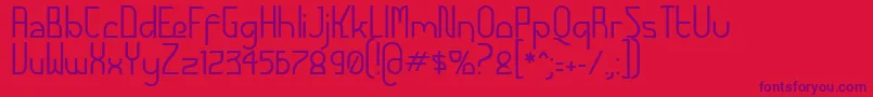 FuturexAlternatetc-Schriftart – Violette Schriften auf rotem Hintergrund