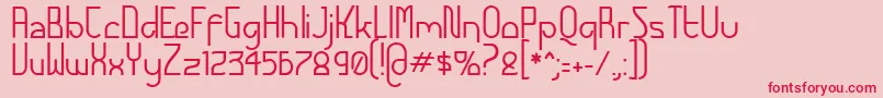 Weitere Informationen zur FuturexAlternatetc-Schriftart FuturexAlternatetc-Schriftart – Rote Schriften auf rosa Hintergrund