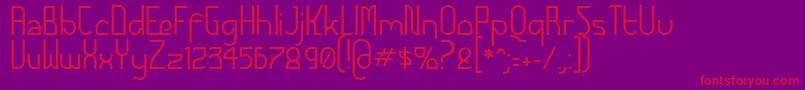 FuturexAlternatetc Font – Red Fonts on Purple Background