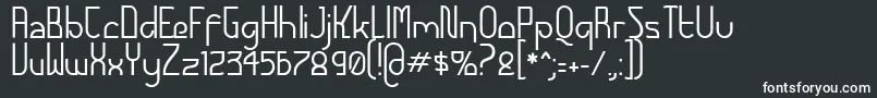 フォントFuturexAlternatetc – 白い文字