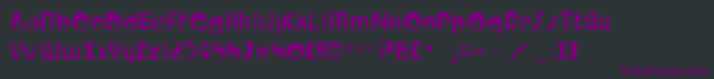 fuente Crystalradiokitgaunt – Fuentes Moradas Sobre Fondo Negro