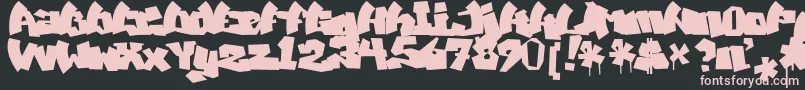 Mawns Font – Pink Fonts on Black Background