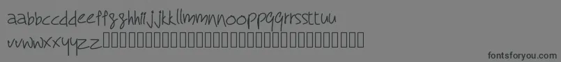 RcMyDreamFont-fontti – mustat fontit harmaalla taustalla