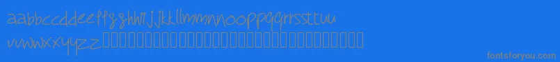 Lisätietoja RcMyDreamFont-fontista RcMyDreamFont-fontti – harmaat kirjasimet sinisellä taustalla