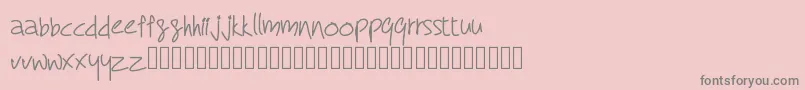 RcMyDreamFont Font – Gray Fonts on Pink Background