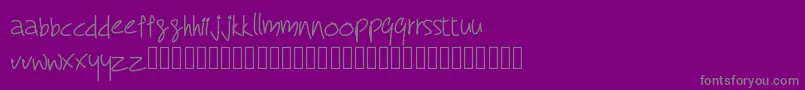 Шрифт RcMyDreamFont – серые шрифты на фиолетовом фоне
