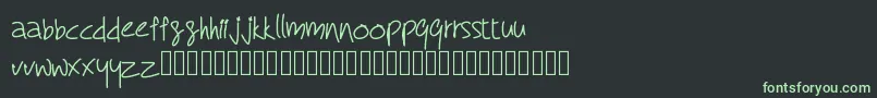 Police RcMyDreamFont – polices vertes sur fond noir