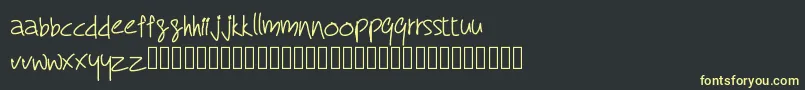 En savoir plus sur la police RcMyDreamFont Police RcMyDreamFont – polices jaunes sur fond noir