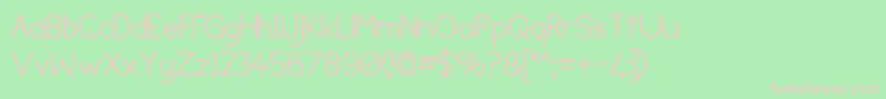 Lumpbump Font – Pink Fonts on Green Background