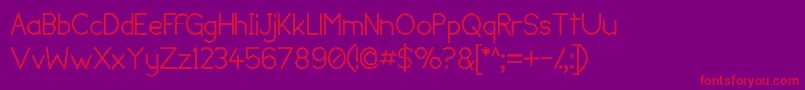 Lumpbump Font – Red Fonts on Purple Background