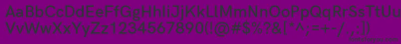 Czcionka HkgroteskSemibold – czarne czcionki na fioletowym tle