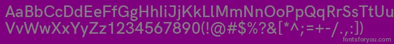 HkgroteskSemibold Font – Gray Fonts on Purple Background