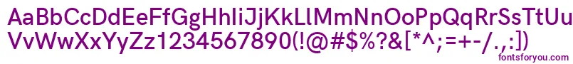 HkgroteskSemibold Font – Purple Fonts on White Background