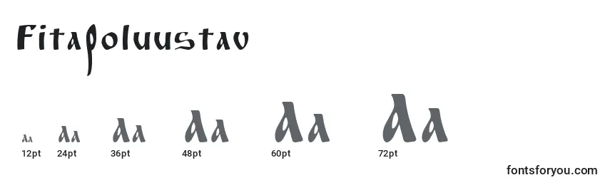 Größen der Schriftart FitaPoluustav