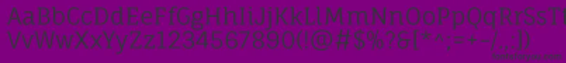 FaunaoneRegular Font – Black Fonts on Purple Background