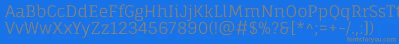 Más sobre la fuente FaunaoneRegular fuente FaunaoneRegular – Fuentes Grises Sobre Fondo Azul