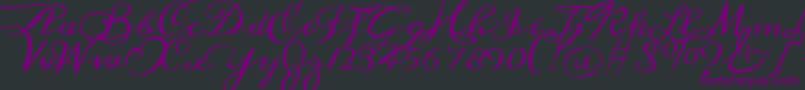 Meddon Font – Purple Fonts on Black Background