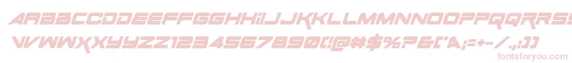 SpaceRangerBoldItalic Font – Pink Fonts on White Background