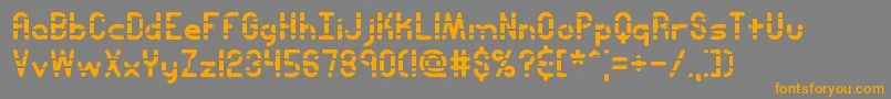 Entlayra Font – Orange Fonts on Gray Background