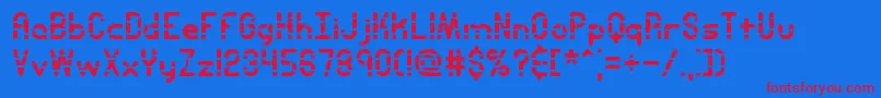 Шрифт Entlayra – красные шрифты на синем фоне