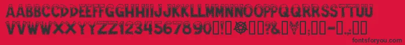 Ampefe Font – Black Fonts on Red Background