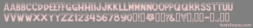 More about Ampefe Font Ampefe Font – Pink Fonts on Gray Background