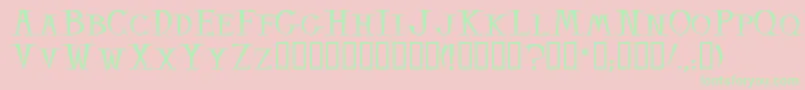 Więcej informacji o czcionce Balsamo Czcionka Balsamo – zielone czcionki na różowym tle