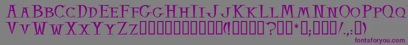 Balsamo Font – Purple Fonts on Gray Background