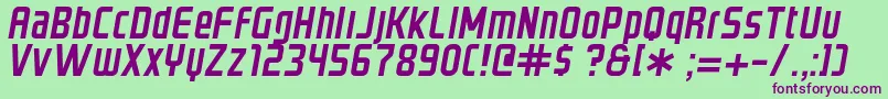 Подробнее о шрифте GraystrokeItalic Шрифт GraystrokeItalic – фиолетовые шрифты на зелёном фоне