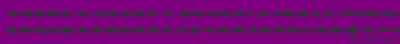 KubrickProCondensed-Schriftart – Schwarze Schriften auf violettem Hintergrund