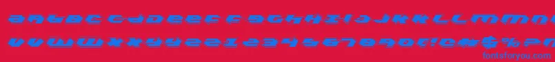 KubrickProCondensed Font – Blue Fonts on Red Background