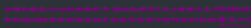 Шрифт KubrickProCondensed – фиолетовые шрифты на чёрном фоне